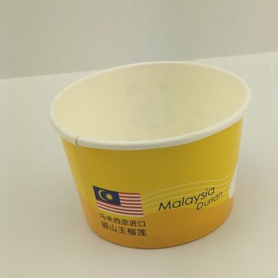 pokrywa papierowa Niestandardowe Drukowane papierowe kubki do lodów W pojemnikach do jedzenia 8 oz 250 ml