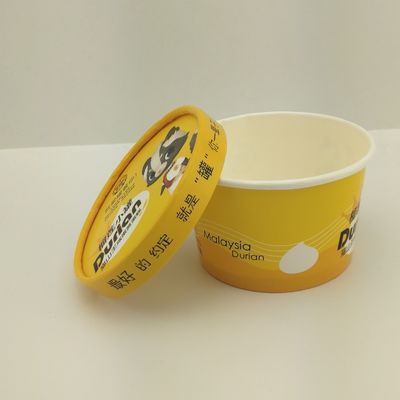 pokrywa papierowa Niestandardowe Drukowane papierowe kubki do lodów W pojemnikach do jedzenia 8 oz 250 ml