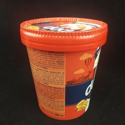 475 ml biodegradowalnych kubków z lodami z pokrywkami, 520 ml miski z lodami.