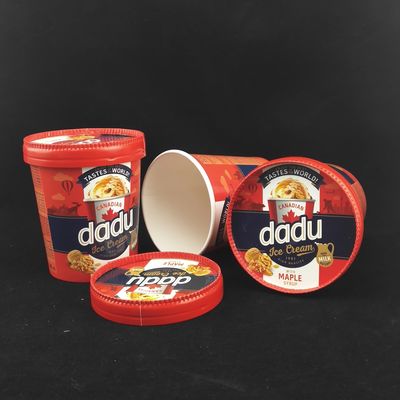 475 ml biodegradowalnych kubków z lodami z pokrywkami, 520 ml miski z lodami.