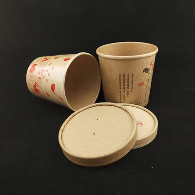 250 ml 8 oz papierowe miski z zupą poddawane recyklingowi