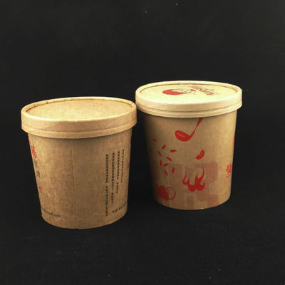 250 ml 8 oz papierowe miski z zupą poddawane recyklingowi