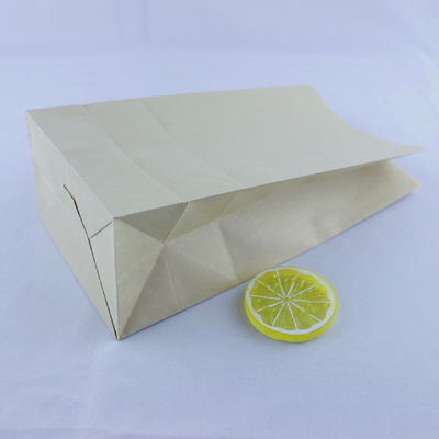 Biodegradowalne torebki z recyklingu z papieru kraft z płaskim dnem z skręconymi uchwytami