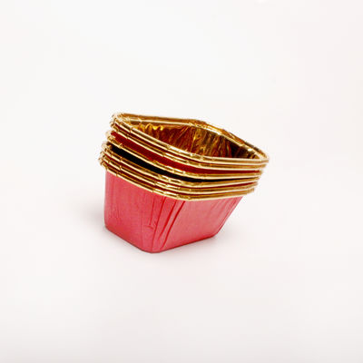 Płytkowane Strony Folia Aluminiowa Kubki Piekarnicze, Piekarnicze Mini Cupcake Linery Aluminiowe