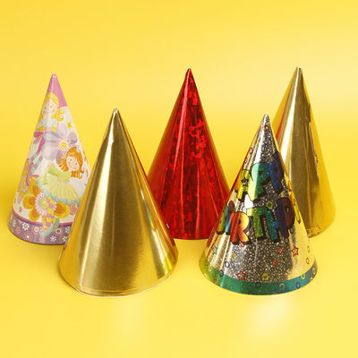Kształt stożkowy, kapelusz urodzinowy, papier Kraft dla dzieci, każdy festiwal, recykling