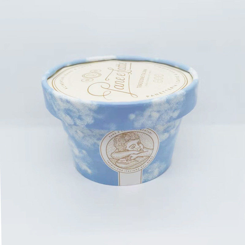 8.5oz 260ml lody papierowe kubki z pokrywką Eco przyjazne pojemniki na wynos