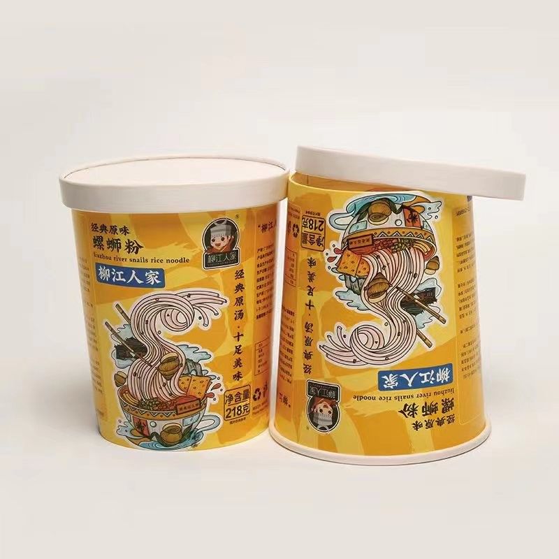 Instant Noodle Paper Cup 32oz frytki owsianka miska z płaską pokrywą Food Grade